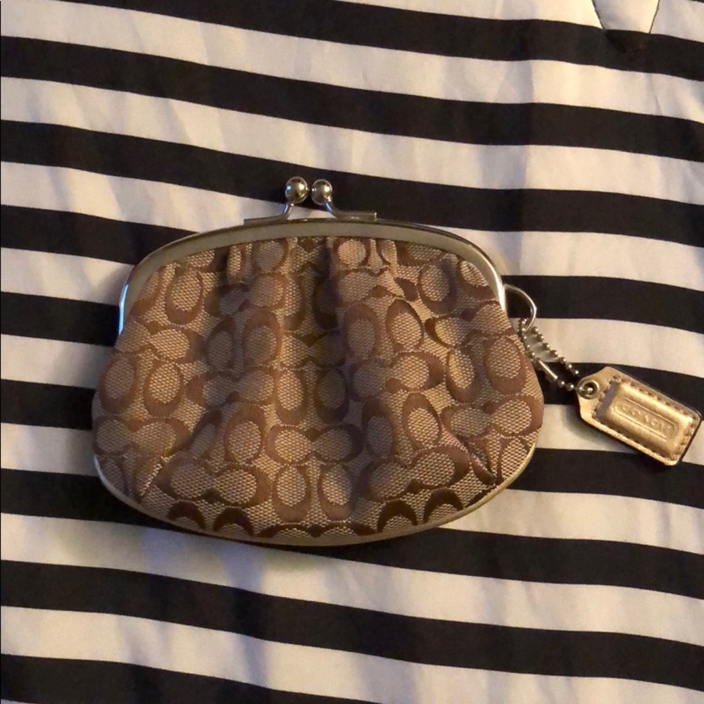Authentic coach coin purse